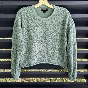 BlankNYC Animal Print Sweatshirt